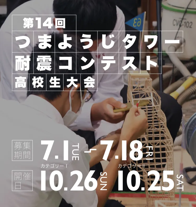 つまようじタワー耐震コンテスト