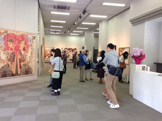 「佐藤和歌子 日本画展」レポート：日本画の実演