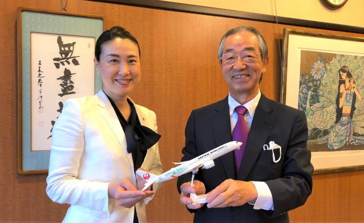 日本航空(JAL)熊本支店が宇宙航空システム工学科へ表敬訪問！