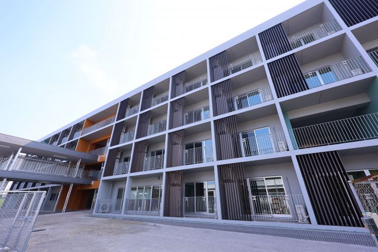空港キャンパス新寮の施工施主検査（施設内覧会）が実施されました