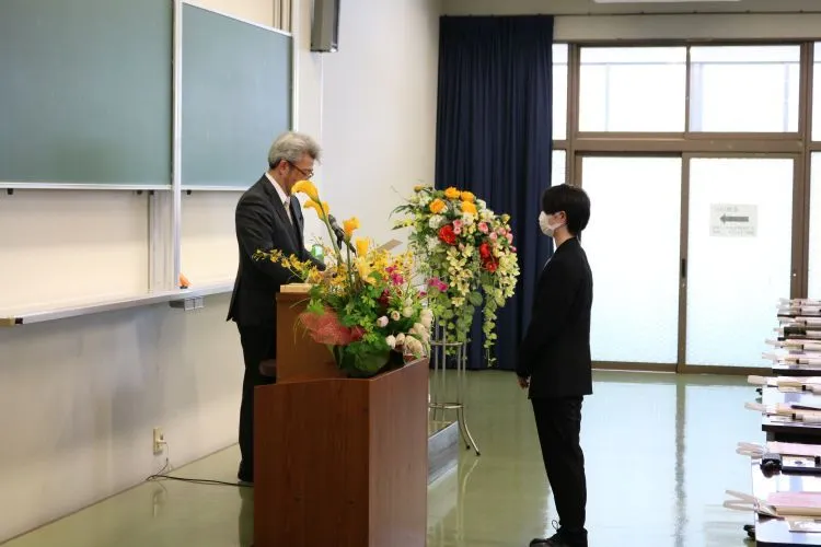 令和5年度 機械工学科・機械工学専攻学位記授与式