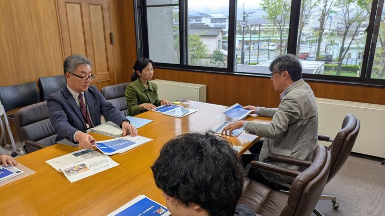星合センター長が阿蘇市長とDX協議会運営に関して協議