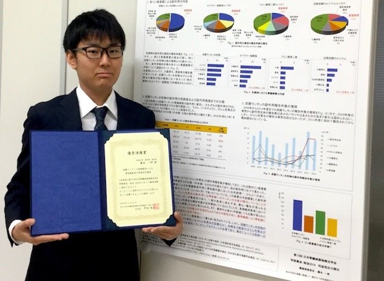 薬学科5年生「第13回日本腎臓病薬物療法学会学術大会」優秀演題賞