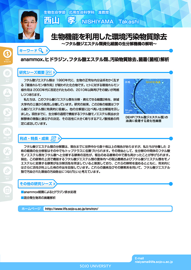 生物機能を利用した環境汚染物質除去