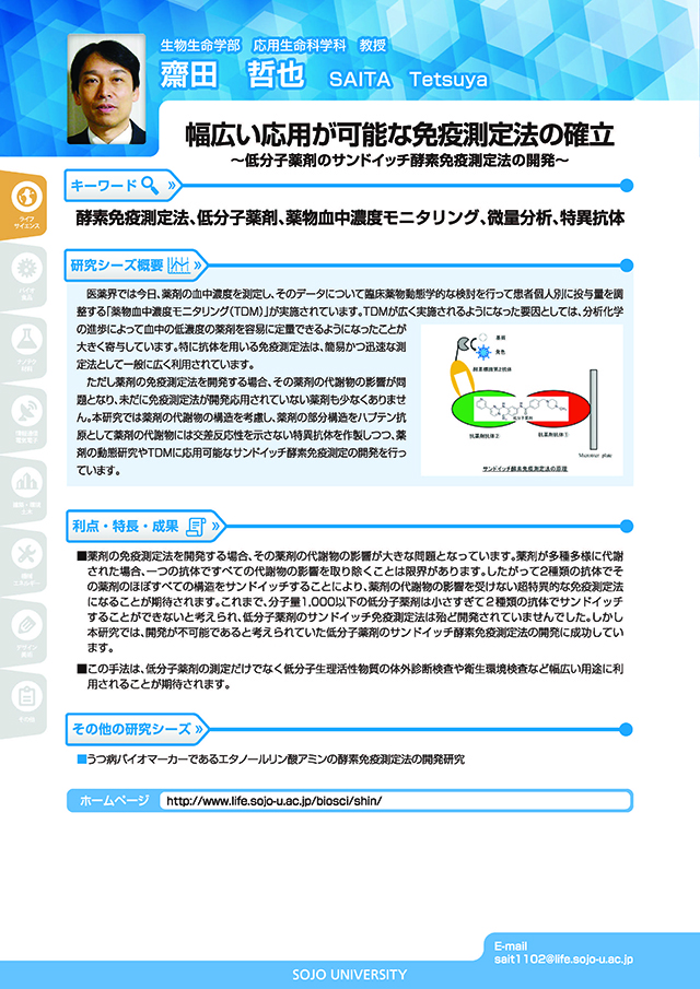 幅広い応用が可能な免疫測定法の確立