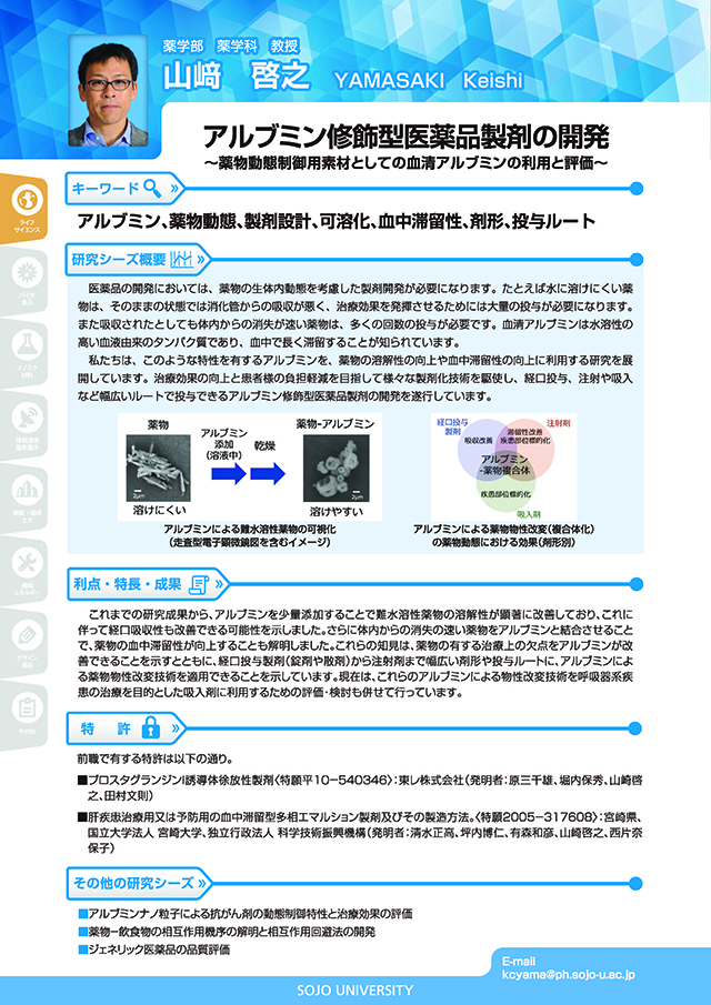 アルブミン装飾型医薬品製剤の開発