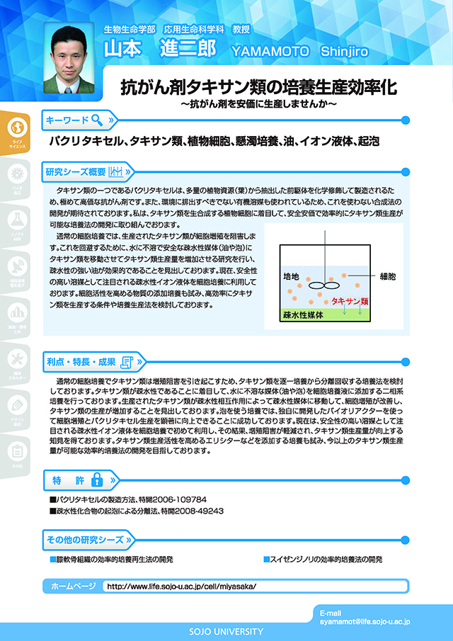 抗がん剤タキサン類の培養生産効率化