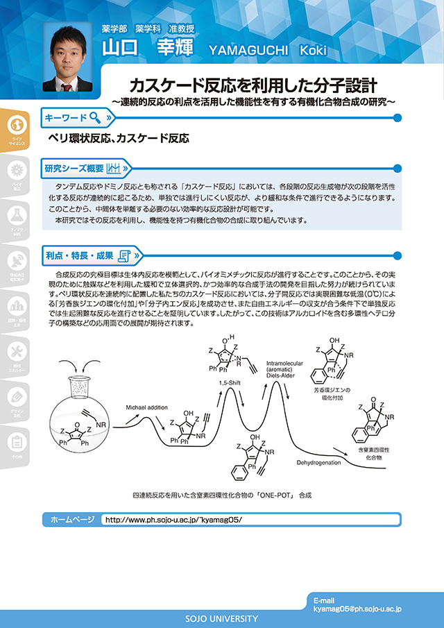 カスケード反応を利用した分子設計