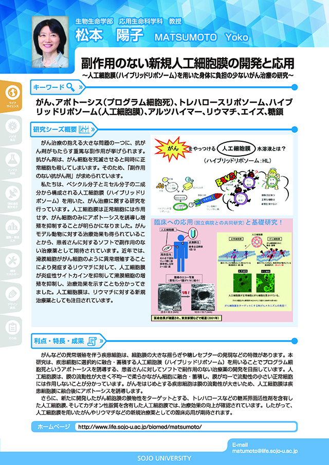 副作用のない新規人口細胞膜の開発と応用