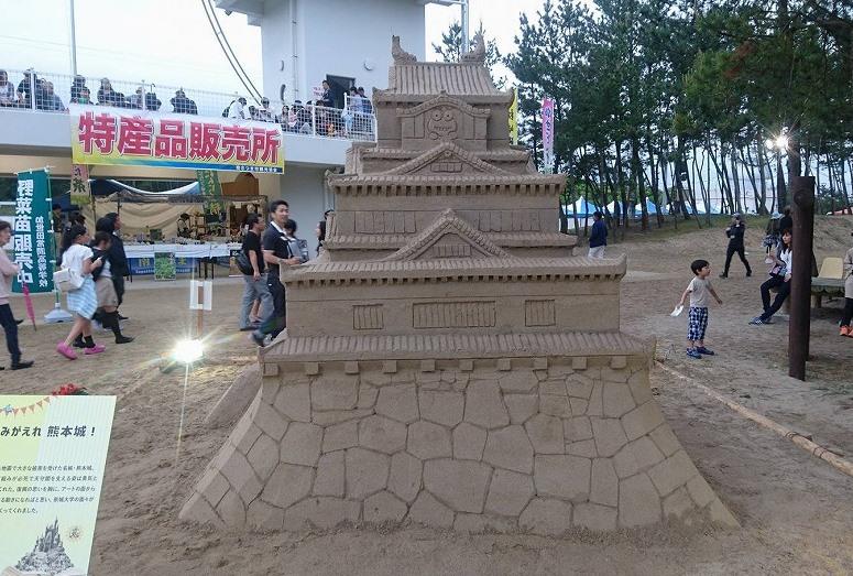 新聞：南日本】熊本城砂像 鹿児島との絆 | 崇城大学