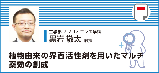 植物由来の界面活性剤を用いたマルチ薬効の創成