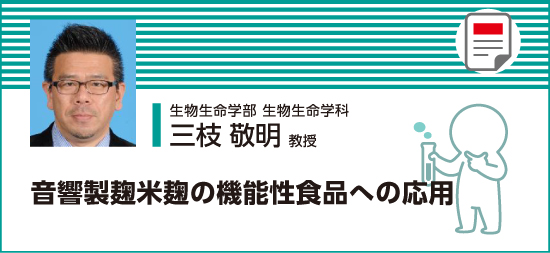 音響麹米麹の機能性食品への応用